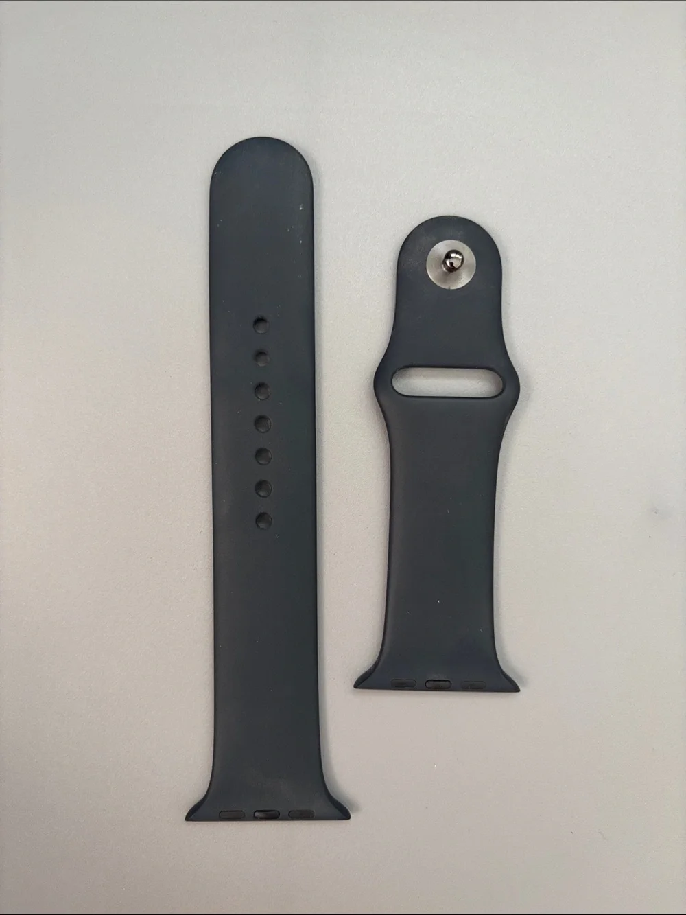 Apple Black Silicone Watch Band for Apple Watch 44mm